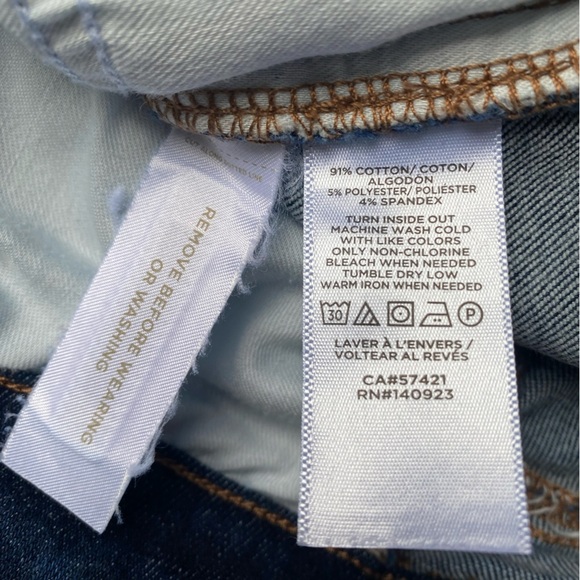 LOFT Women’s Deep Blue Sculpt Jeggins Skinny Jeans Size 2P - Picture 9 of 12